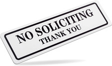 No Soliciting Sign for House That Keeps Solicitors Away, Super Strong Tape for A