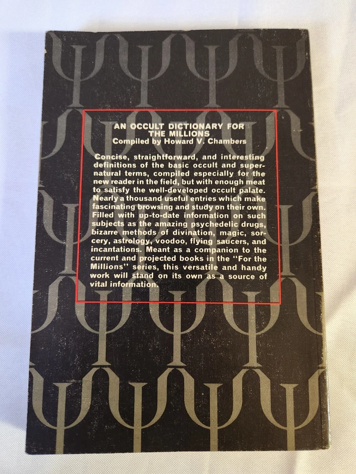 An Occult Dictionary for the Millions by Howard V. Chambers PB First Edition   - Image 2 of 4
