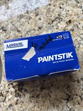 Markal "B" White Solid Paint stick Marker Tire Crayon Pack of  7