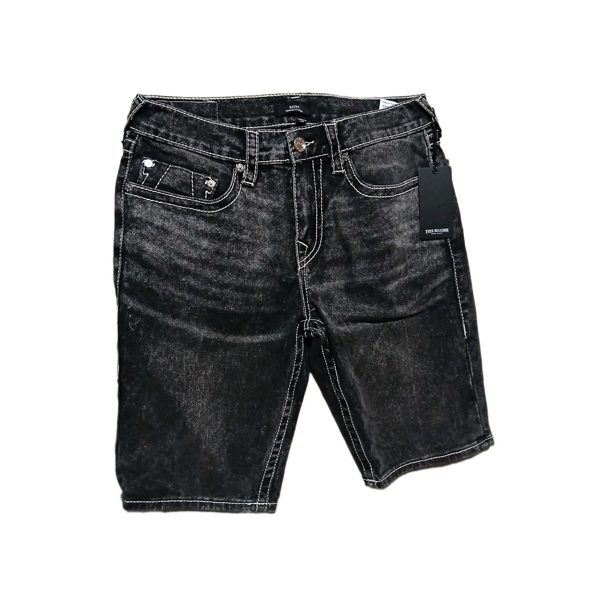 True Religion 黒デニムショートパンツTRUE RELIGION True Religion Black Denim Shorts for Men for sale | eBay