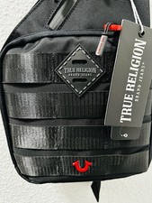 True Religion Ivan Limited Edition Designer Black Sling Crossbody Pack Sling Bag
