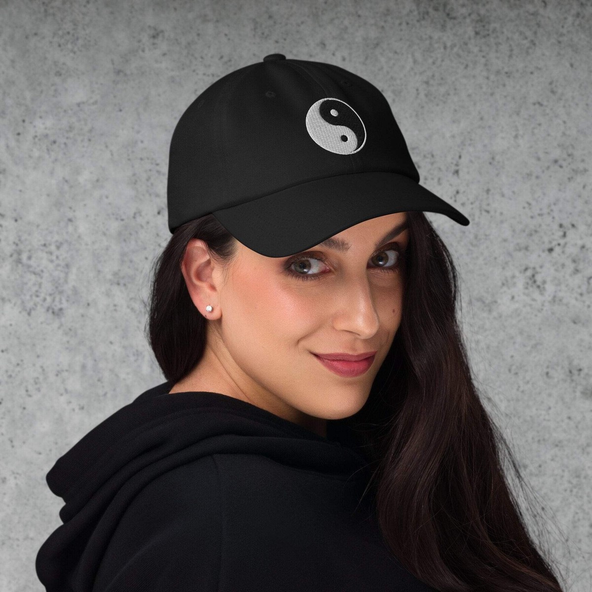 Yin and Yang Dad Hat | Yin-Yang Symbol Graphic Embroidered  display picture 2