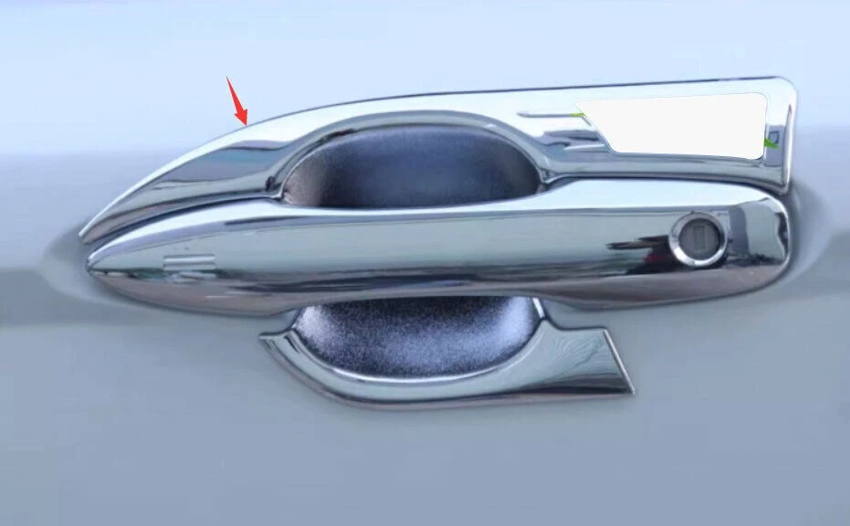 For Toyota Camry 2018-2025 Chrome abs Exterior Door Handle Bowl Cover Trim 4pcs - Imagem 4 de 4