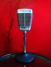 Vintage 1950's Shure 51 Dynamic microphone w Multi Z w XLR adapter Nat King Cole