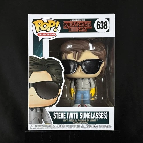 Funko POP! Stranger Things Steve Harrington With Sunglasses #638 ~ NEW w/ Case!