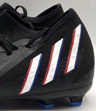 Adidas Predator Edge 2 GV9856 Black Soccer Cleats Red White Blue Mens Size 10.5
