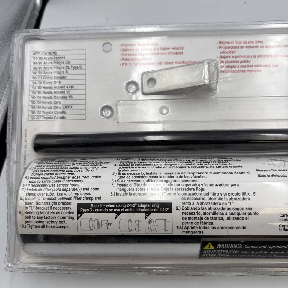 Spectre para kit de tubo de admisión universal de 3 pulgadas - Aluminio Foto 4 de 4