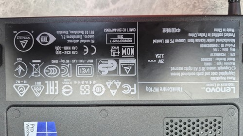 Lenovo ThinkCentre M710q USFF Core i7-7400T 8GB RAM 256GB SSD 2xDP Win 10 - Picture 2 of 7