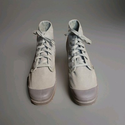 Palladium PallaBrouse Boots Khaki Mens 12 Canvas Shoes Pampa