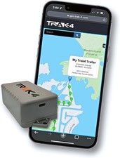 Trak-4 GPS Tracker for Vehicles, Assets, Equipment. Long Battery Life, Gray