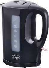 Image of Quest 1.7 Litre Electric Kettle/Black/Cord Storage/Water Level Indicator/Bpa Fre