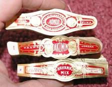 3 different bundles Early Cigar Bands Dakomin Havana Mix Seal of Minneapolis