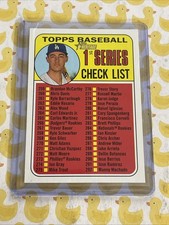 CODY BELLINGER 314 TOPPS HERITAGE BASEBALL 1st SERIES CHECK LIST dodgers yankees