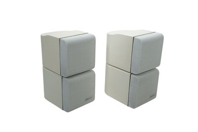  2x Bose Acoustimass Lifestyle Doppelcubes Series II Lautsprecher Boxen Weiss 