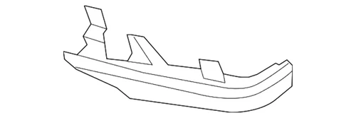 New Genuine BMW Housing Lower Section Right (2010-2015) OE 51167266380