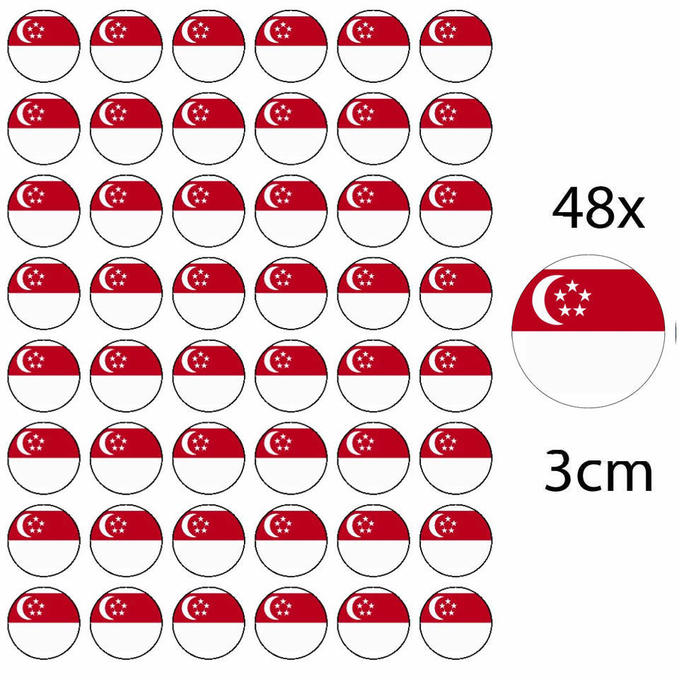 48 x SINGAPORE EDIBLE FAIRY CUP CAKE TOPPERS D1