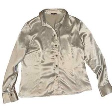 Moda&Moda Blouse Shirt Women's size IT 48 US XXL Silver