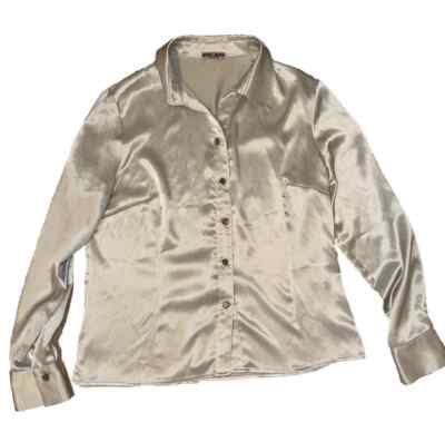 Moda&Moda Blouse Shirt Women's size IT 48 US XXL Silver