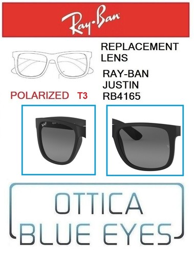 Lenti di Ricambio RAYBAN JUSTIN RB4165 filtri Replacement Lens Ray Ban  POLAR T3 | eBay