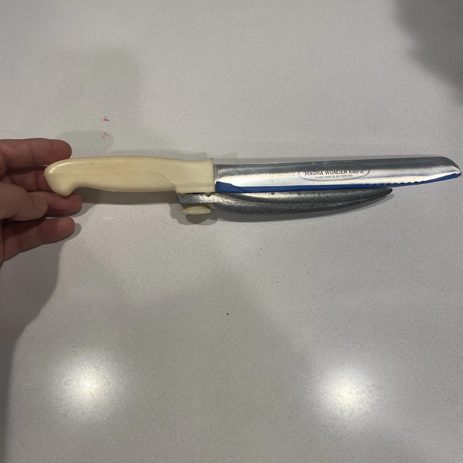 Vintage Deluxe Magna-Wonder Knife Kitchen Food Slicer , Cool Knife