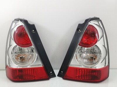 JDM Subaru Forester SG5 SG9 CHROME Rear Tail Lamps Lights OEM 2006-2008 1 Pairs