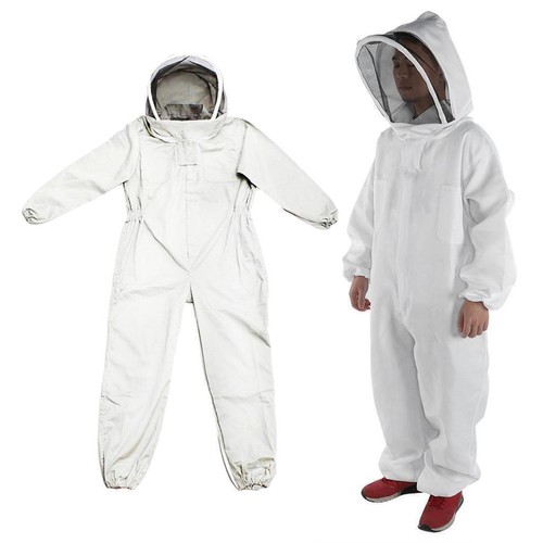 Bee Keeping SUIT White COTTON Fencing Veil Beekeeping Apiary & Wasp Protection - Picture 15 of 26