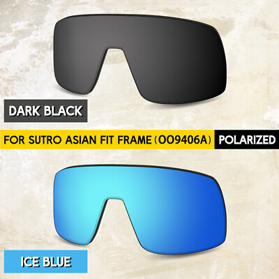 Black & Ice Blue POLARIZED Lenses for Oakley Sutro AF OO9406A Sunglasses, 1.5MM