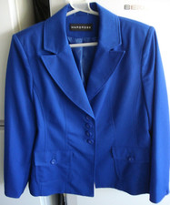Wardrobe - Ladies Blue Tailored Jacket. Size 16.