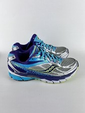 Saucony Power Grid Ride 8 Running Shoes S10273-1 Grey Blue Purple Womens Size 7.