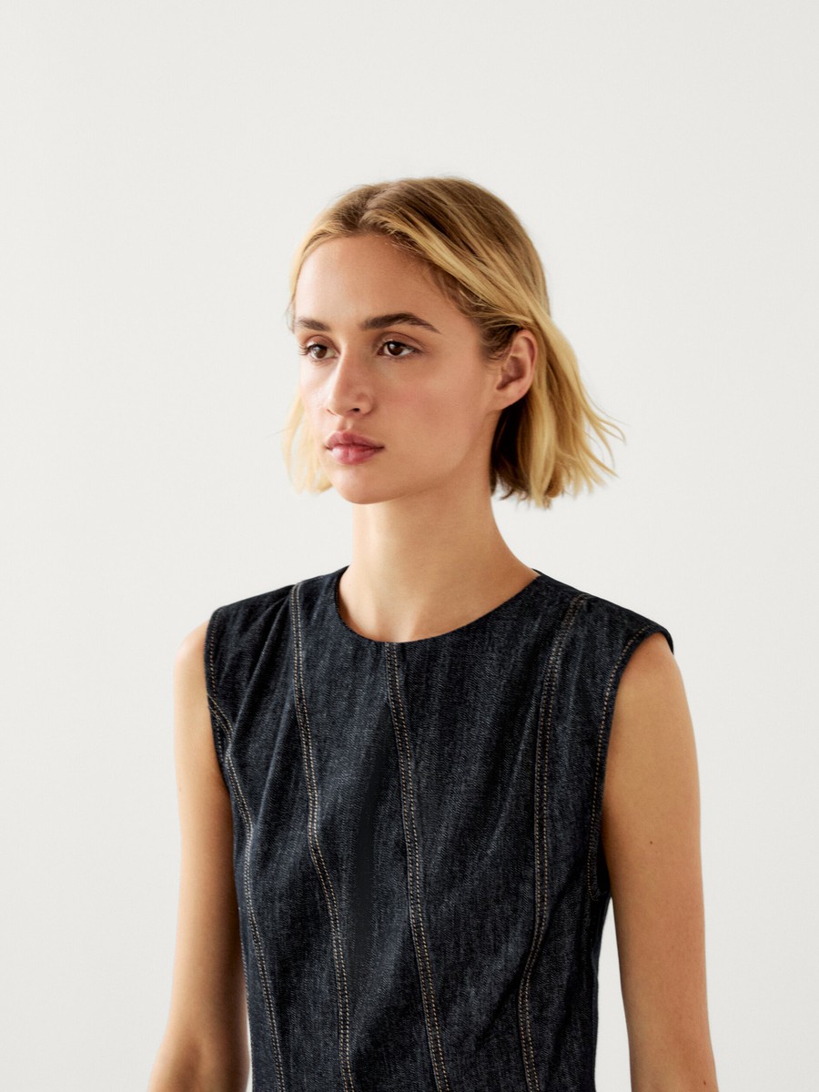 Massimo Dutti fashion women's retro casual waist slim