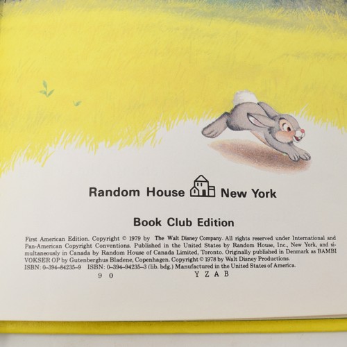 Lot Disney Books Rescuers Lambert Sheepish Lion Bambi Grows Up Hardcover VTG 70s - Picture 8 of 24