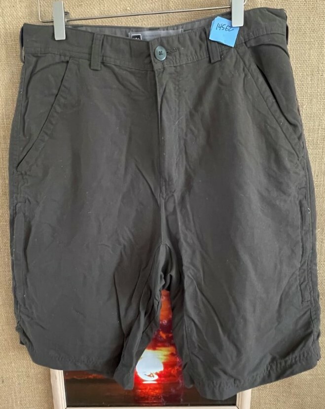 REI UPF 50+ men’s brown flat cargo shorts 34 Gem