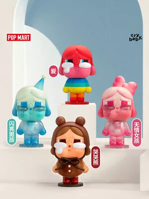 Amazon.com: POP MART Crybaby Crying Again Series Figures, Crybaby Blind Box  Figures, Random Design Action Figures Collectible Toys Home Decorations, 