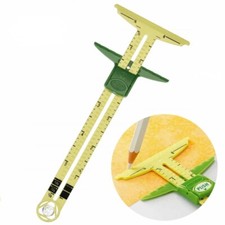 5 in 1 Sliding Gauge Marker Gauge 6" Adjustable Slide Guide Button holes Hems