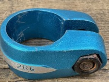 Blue Bmx Seat Clamp 28.6 1-1/8 Vintage Old School