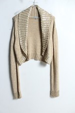 M&S Per Una Sequin Bolero Cardigan - Beige - Medium (i50)