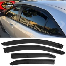 Fits 14-19 Toyota Corolla Sedan Window Visors Rain Sun Guard Vent 4 Pieces Set