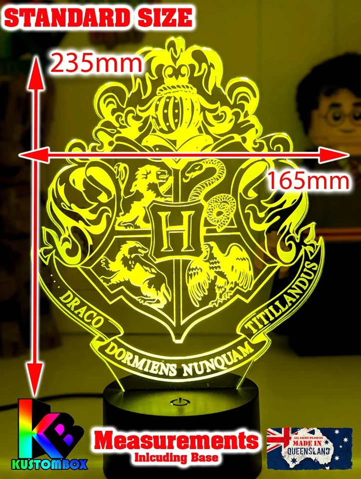 Harry Potter Hogwarts 3D LED Battery USB Night Light 7 Colour Changing Room Lamp - image 2 of 4