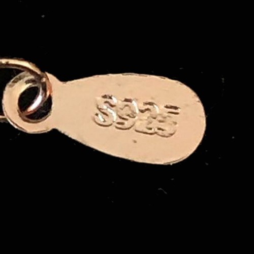 Natural Baltic Amber Pendant Gold-wash 925 Sterling Silver Necklace mark '925' - Picture 9 of 9