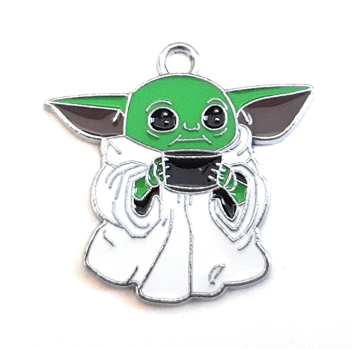Bulk 1-5-10pc Charms Baby Yoda, The Child, Grogu Enamel Pendant