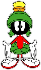 4-PACK MARVIN THE MARTIAN  HOT ROD CARTOON STICKER FUNNY 420 POT WEED RAT FINK