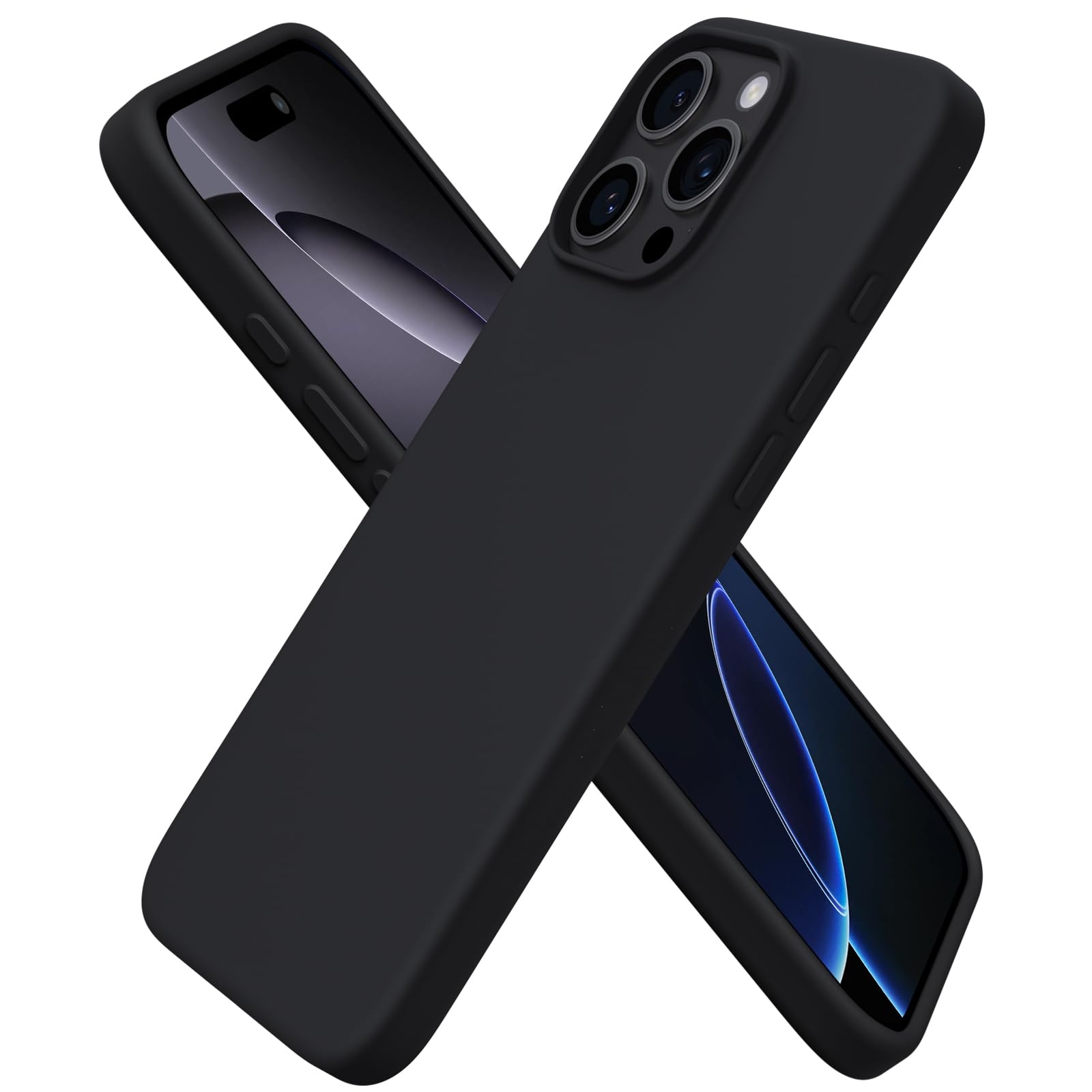 iPhone 16 Pro Max Case Slim Liquid Silicone Shockproof Protective Durable Cover-image