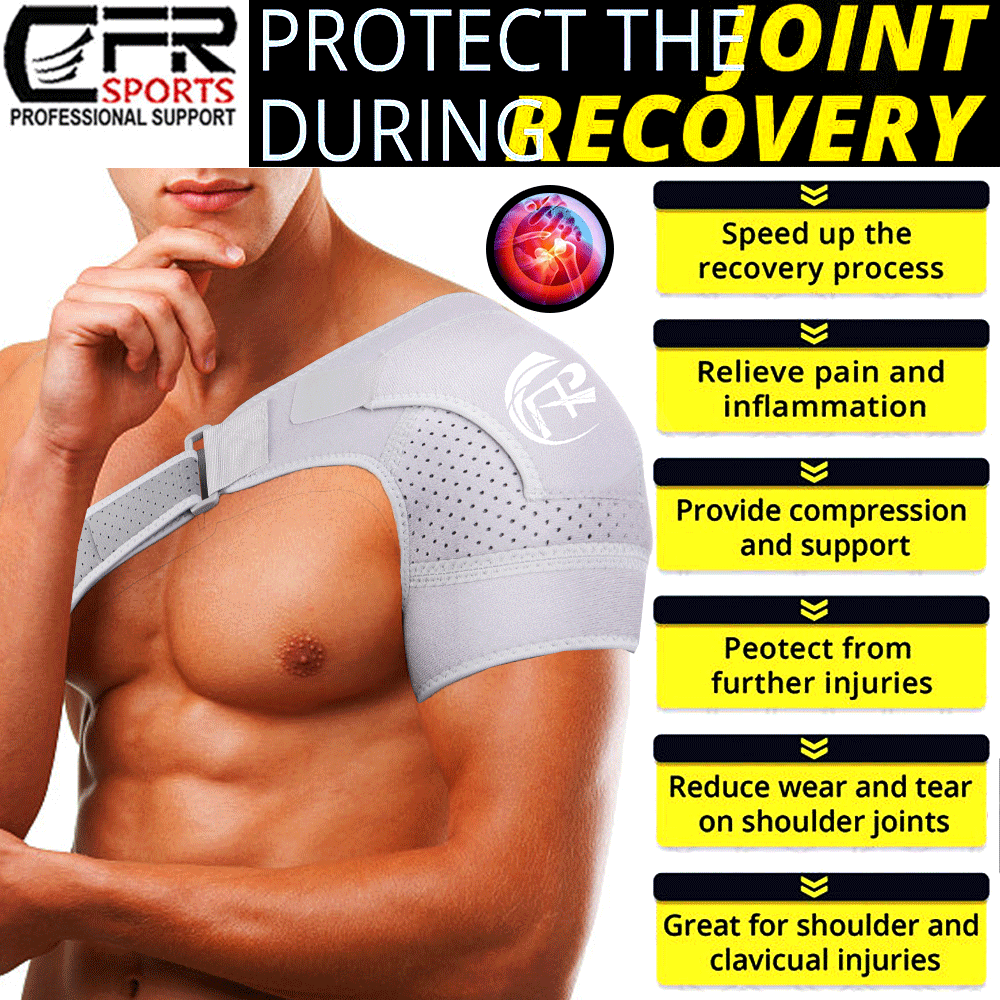 Shoulder Brace Rotator Cuff Support Therapy Belt Sleeve Men Pain Relief