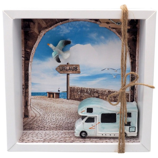 Geldgeschenk Verpackung Wohnmobil Camping Gutschein Urlaub Sommer Reise-image