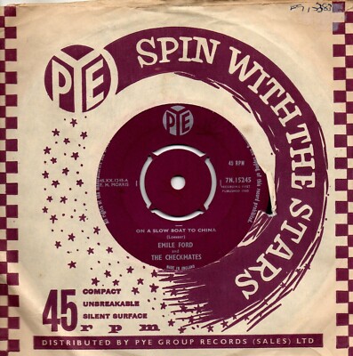 Emile Ford & The Checkmates:On a slow boat to China/That lucky old sun:UK Pye: