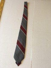 Ketch Gray & Red Tie - Made In USA - 56"