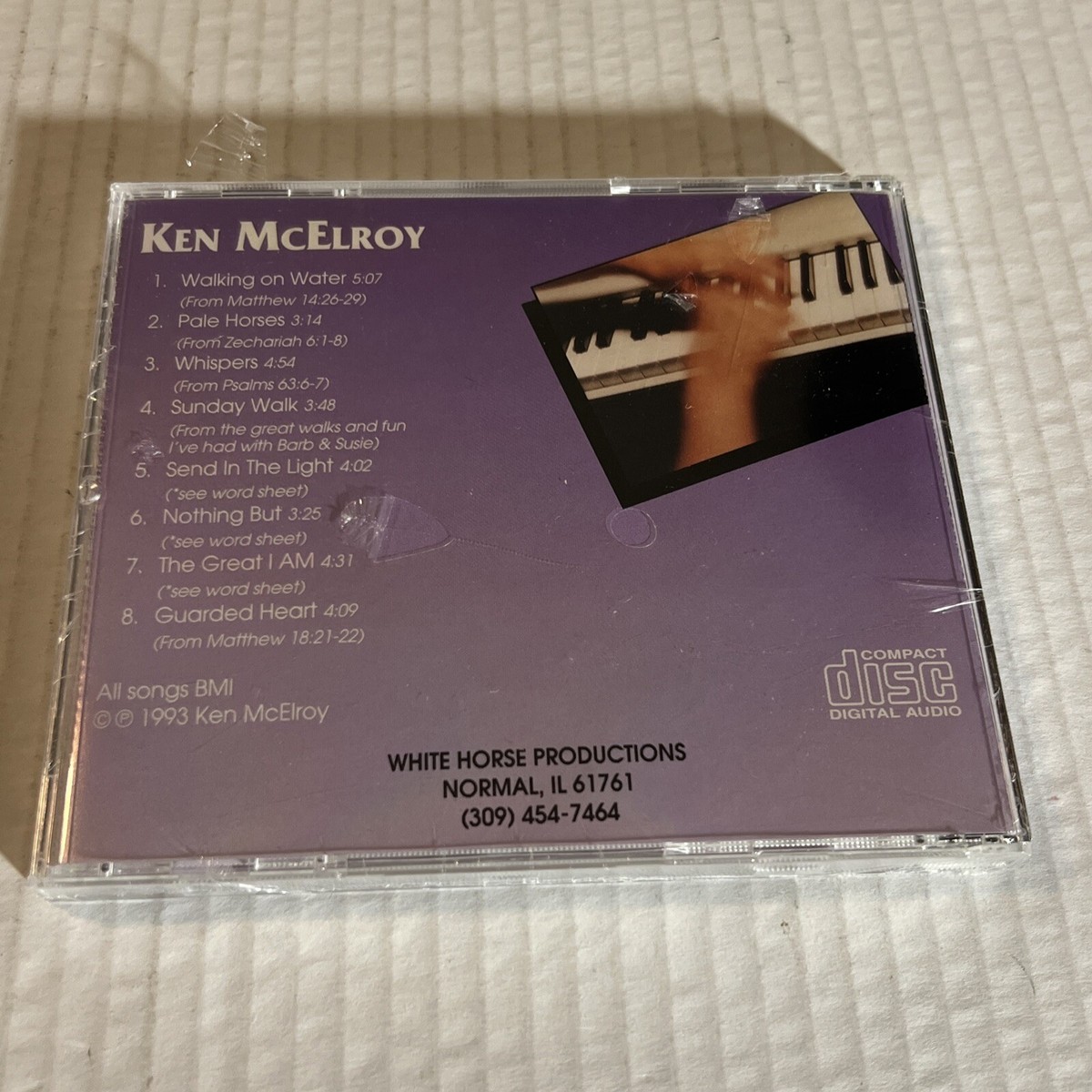 Walking on Water - Ken McElroy -( CD 1993) New Sealed Rare HTF OOP