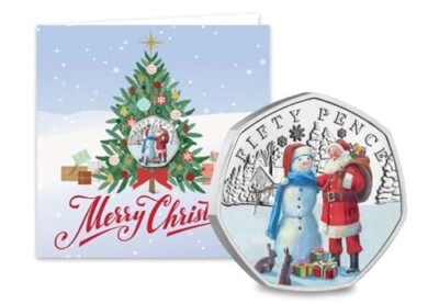 The Snowman 50p Münze – UK Royal Mint, Jahr Wählbar 2018-2022