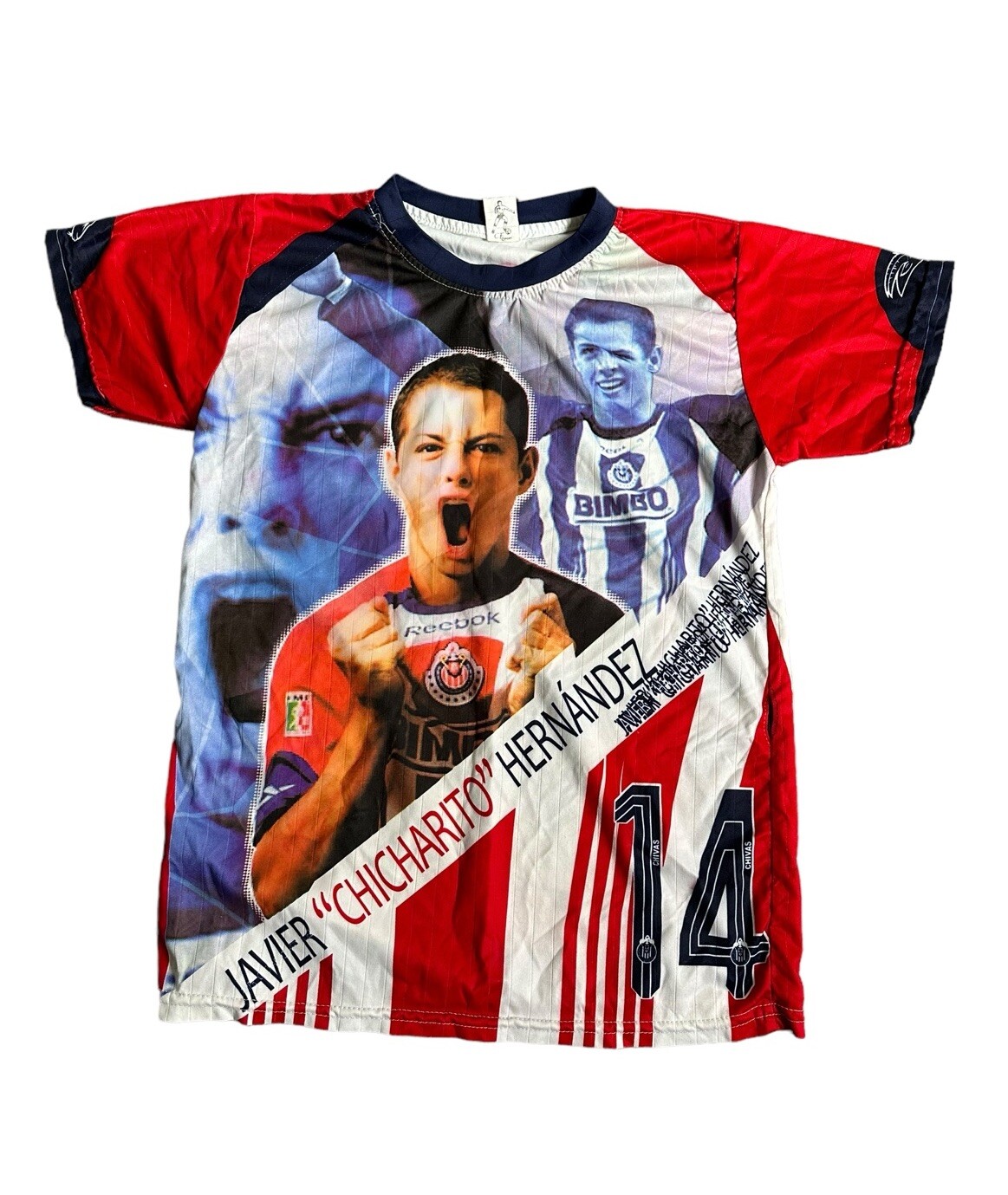 Vintage Javier Chicharito Hernandez Mexico Soccer Jersey Rap Shirt AOP Size M
