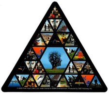 Pink Floyd Triangle Collage Sticker Decal Rock